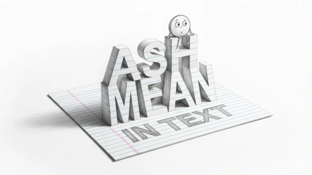Ash Mean in Text Ash Mean in Text