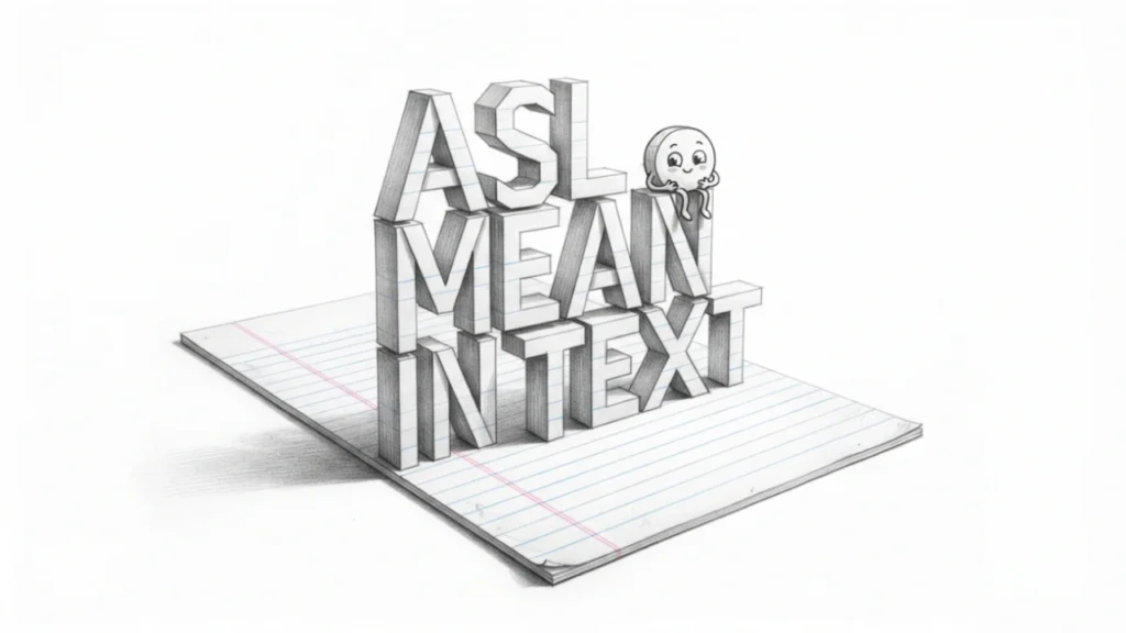 ASL Mean in Text ASL Mean in Text