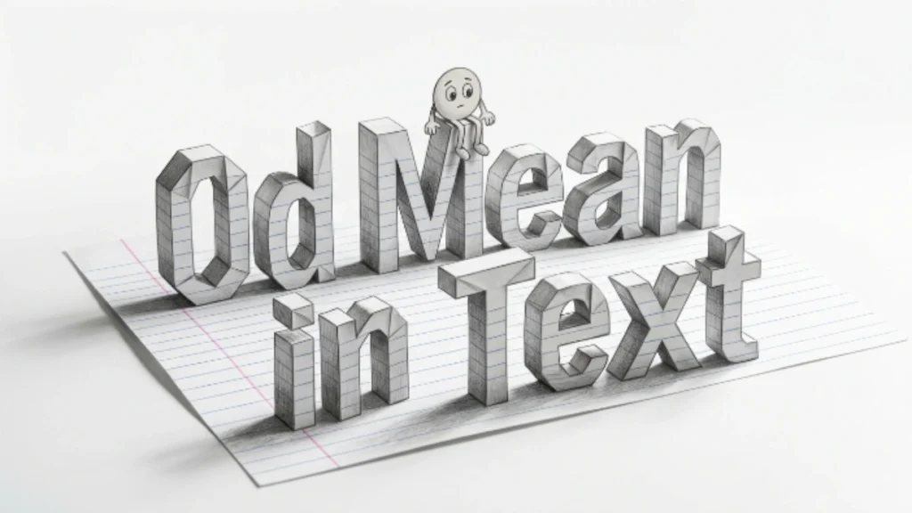 OD Mean in Text