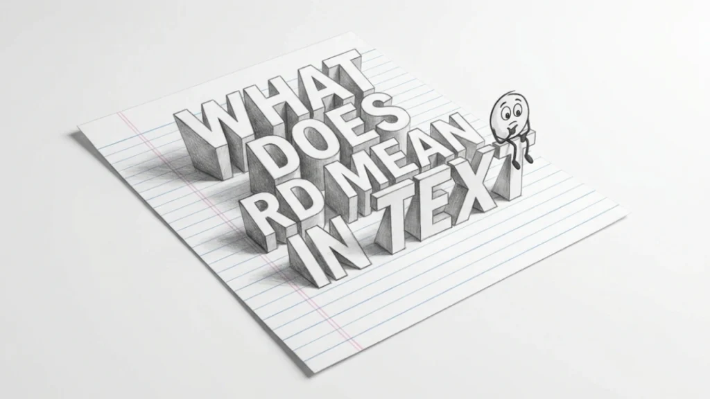 What Does RD Mean in Text What Does RD Mean in Text