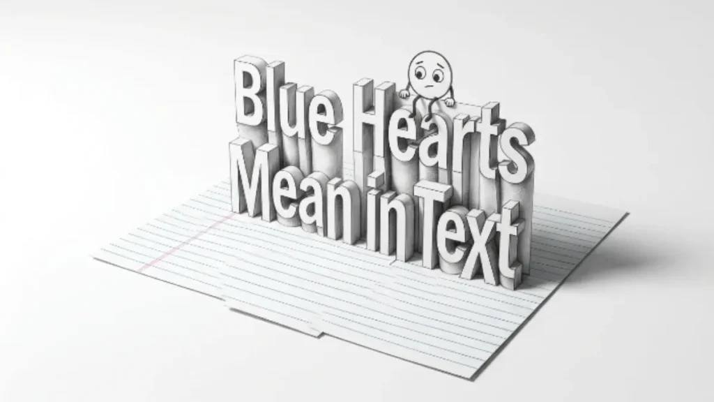 Blue Hearts Mean in Text Blue Hearts Mean in Text