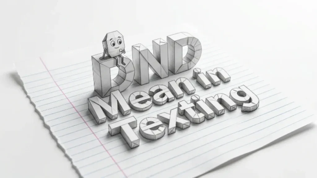 DND Mean in Texting DND Mean in Texting