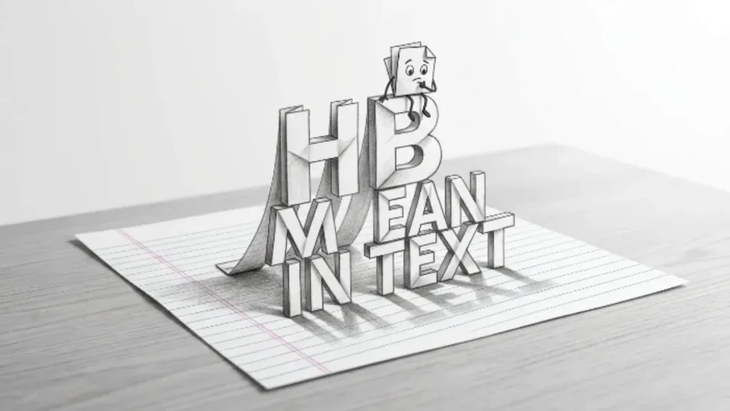 HB Mean in Text