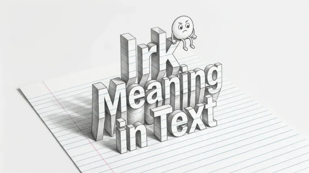 Irk Meaning in Text: