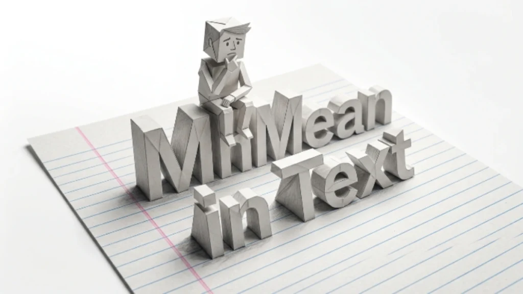 MH Mean in Text