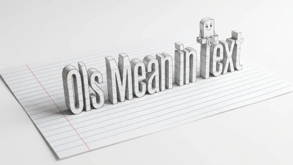 OLS Meaning in Text
