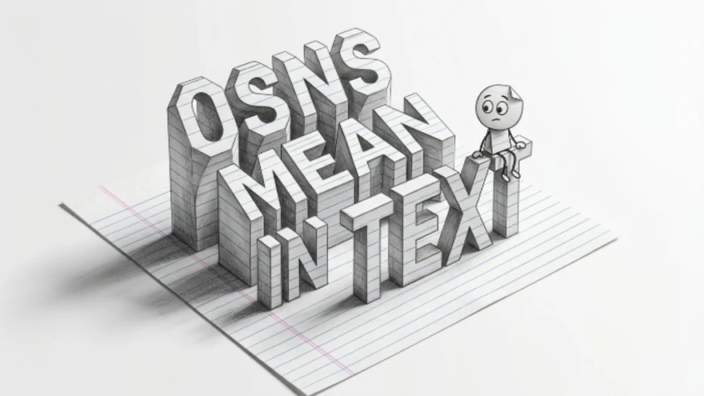 OSNS Meaning in Text