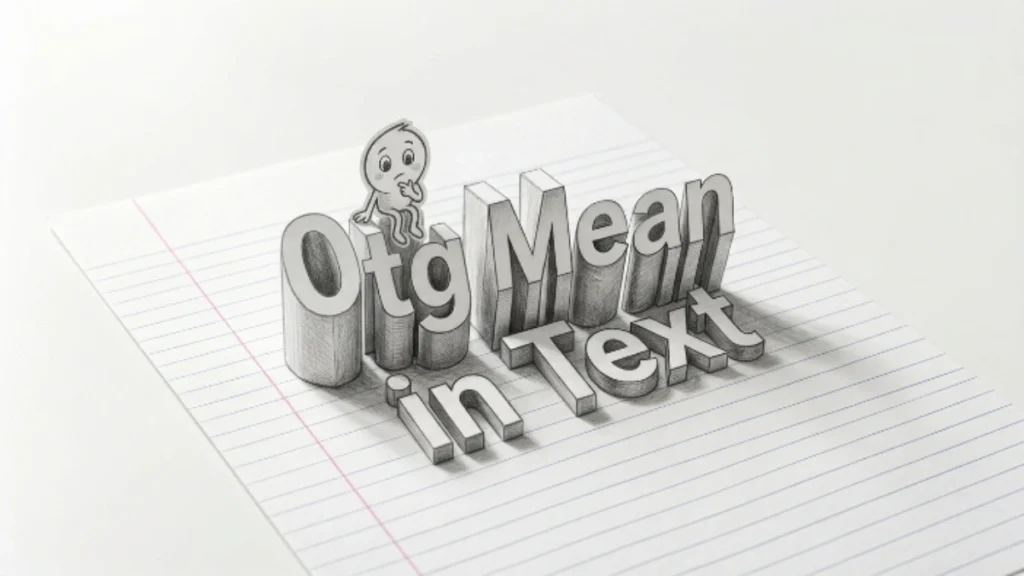 OTG Mean in Text