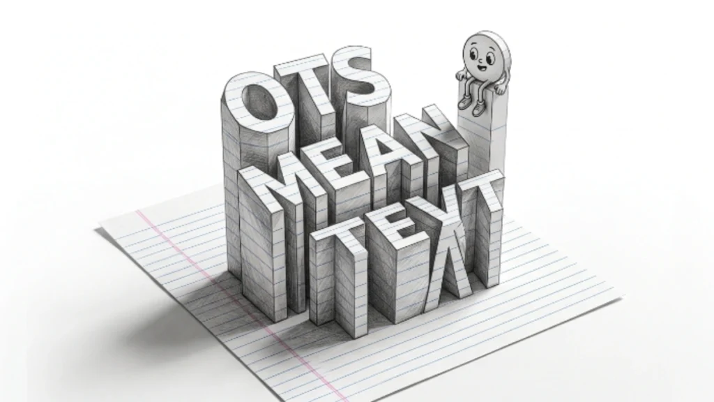 OTS Meaning in Text