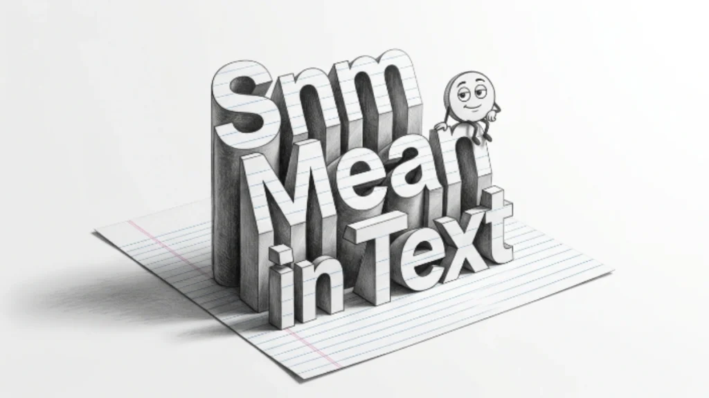 SNM Meaning in Text: