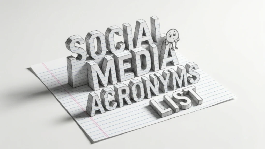 Social Media Acronyms List