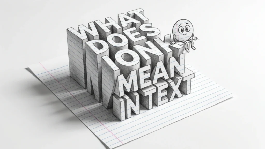 What Does Ionk Mean in Text