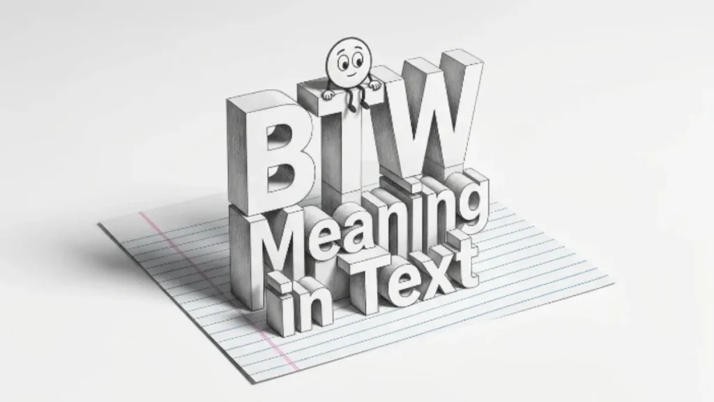 BTW Meaning in Text