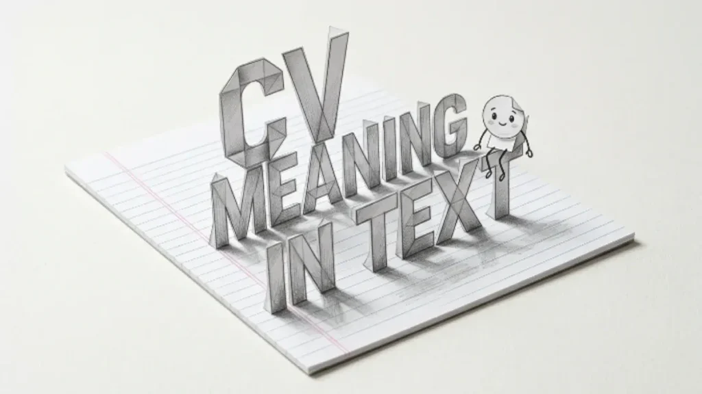 CV Meaning in Text