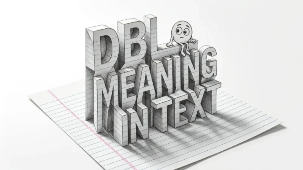 DBL Meaning in Text